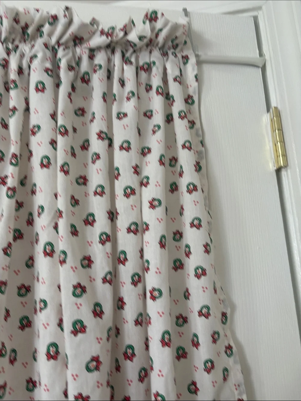 Floral Print Window Curtain Panels christmas panels 45 wide x 48 length handmade